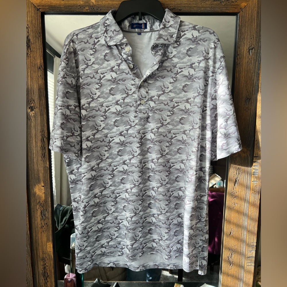 Stitch Gray Camouflage golf Shirt
